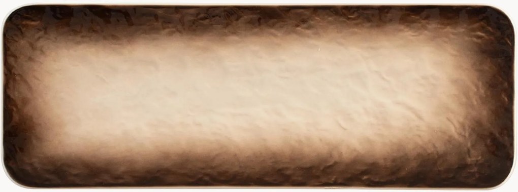 Pratos retangulares em porcelana Eclipse, conjunto de 3