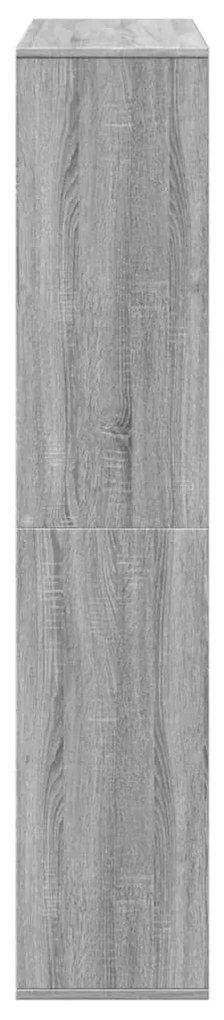 Estante 102x29x143 cm derivados de madeira cinzento sonoma