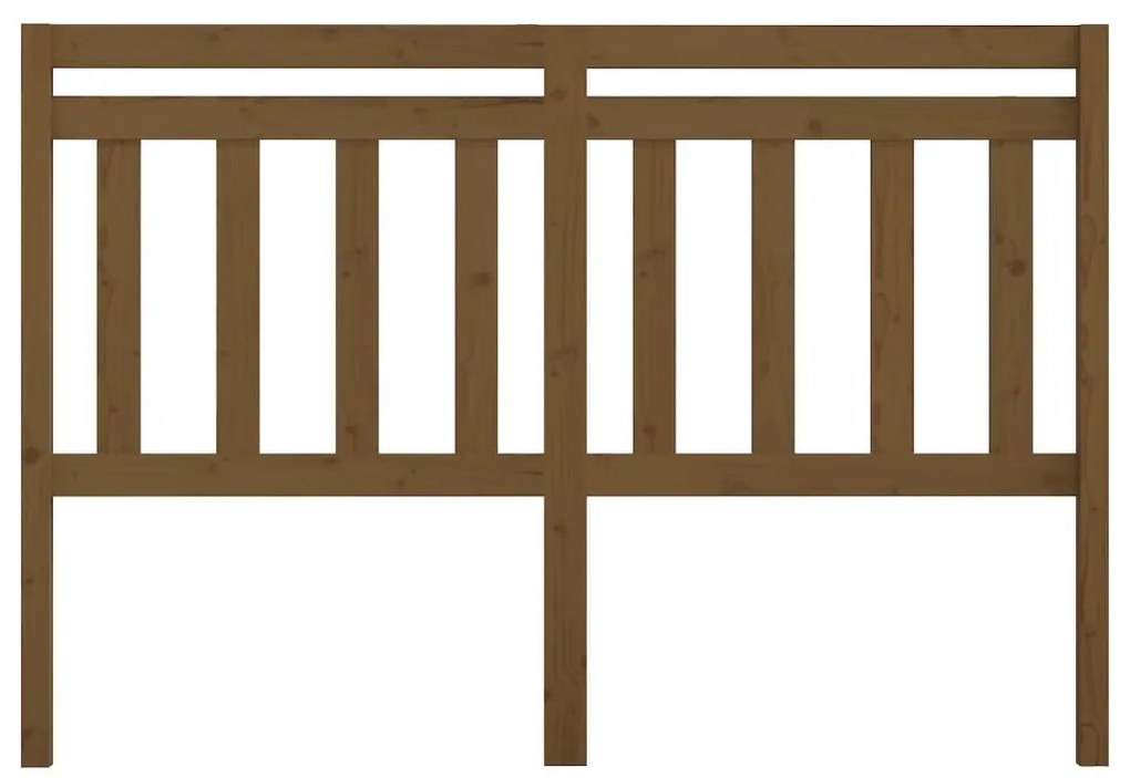 Cabeceira de cama 166x4x100 cm pinho maciço castanho mel