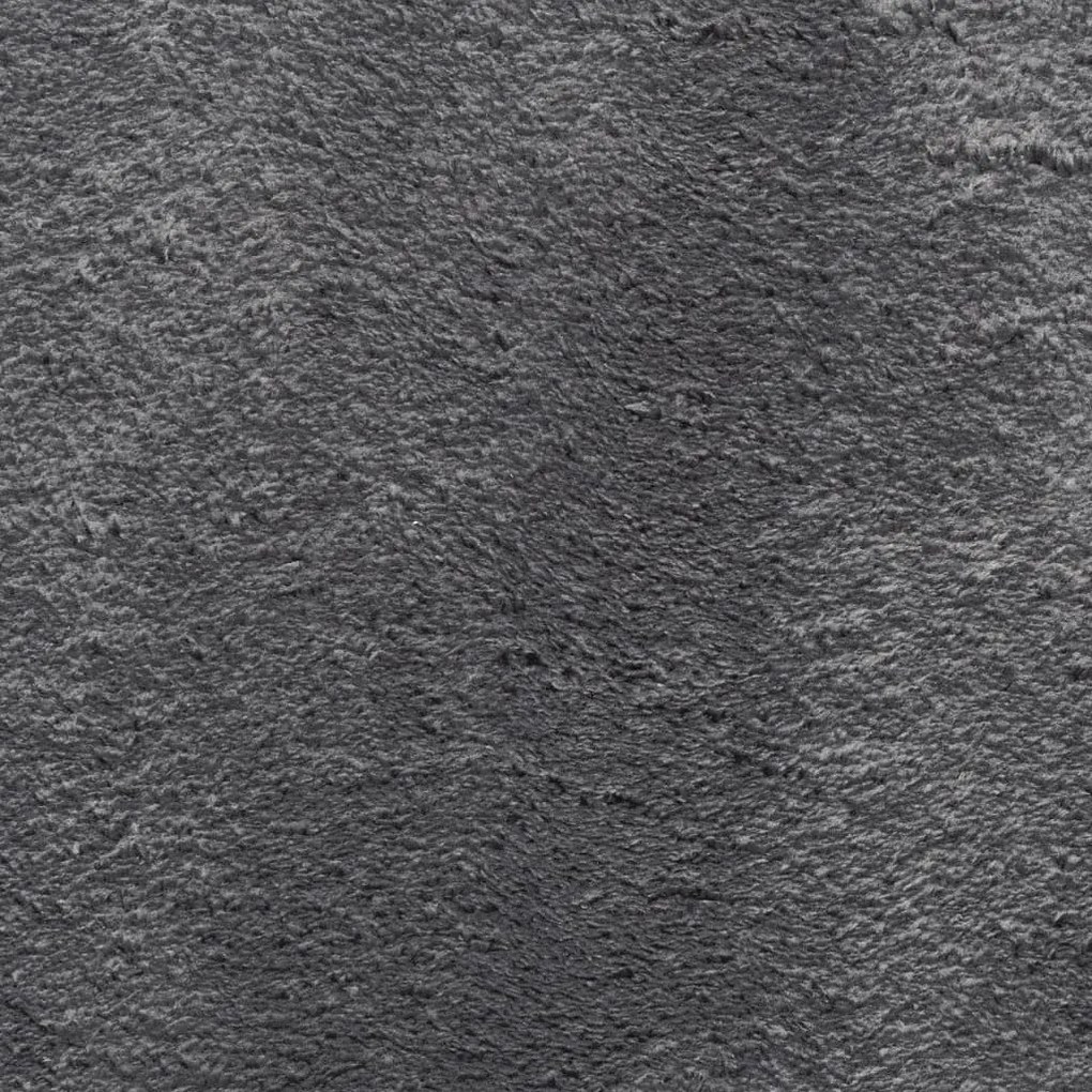Tapete pelo curto macio e lavável HUARTE 80x200 cm antracite