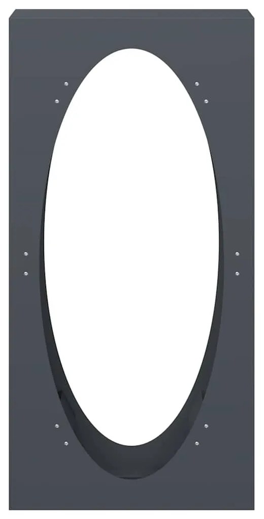 Suporte para lenha 50x23x100 cm aço laminado a frio antracite