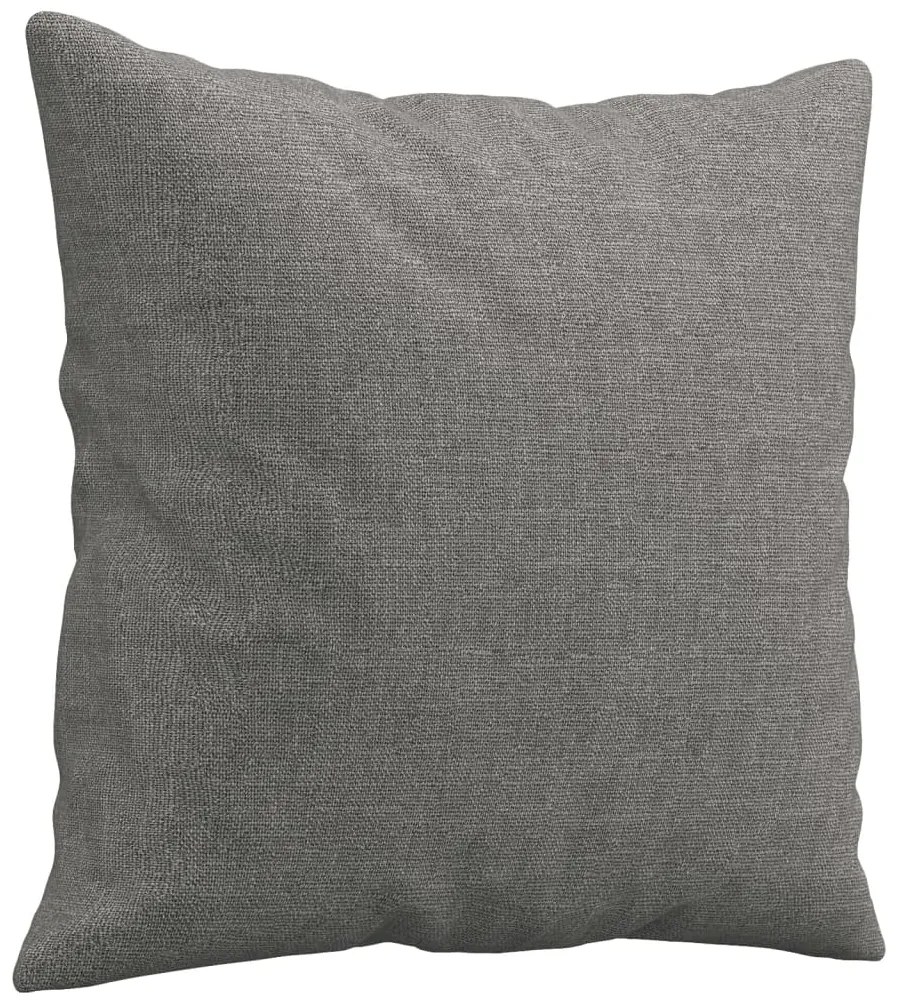 Almofadas decorativas 2 pcs 40x40 cm tecido cinzento-escuro