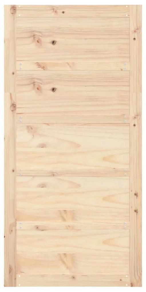 Porta de celeiro 100x1,8x204,5 cm madeira de pinho maciça