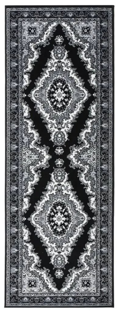 vidaXL Passadeira 80x200 cm polipropileno preto