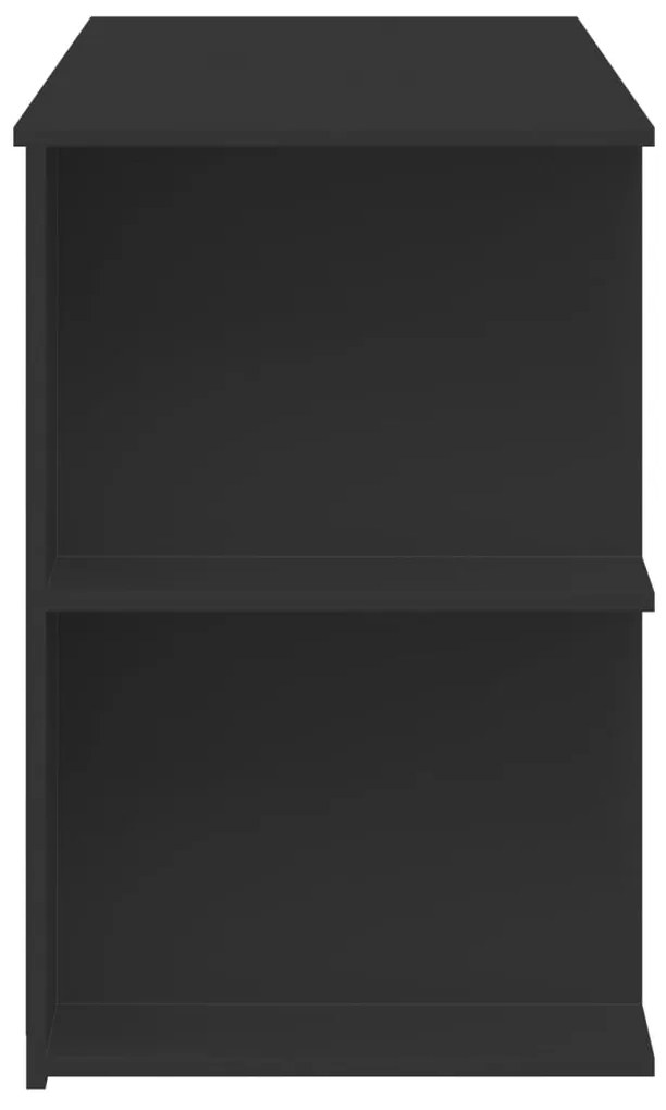 Secretária 140x50x75 cm derivados de madeira preto