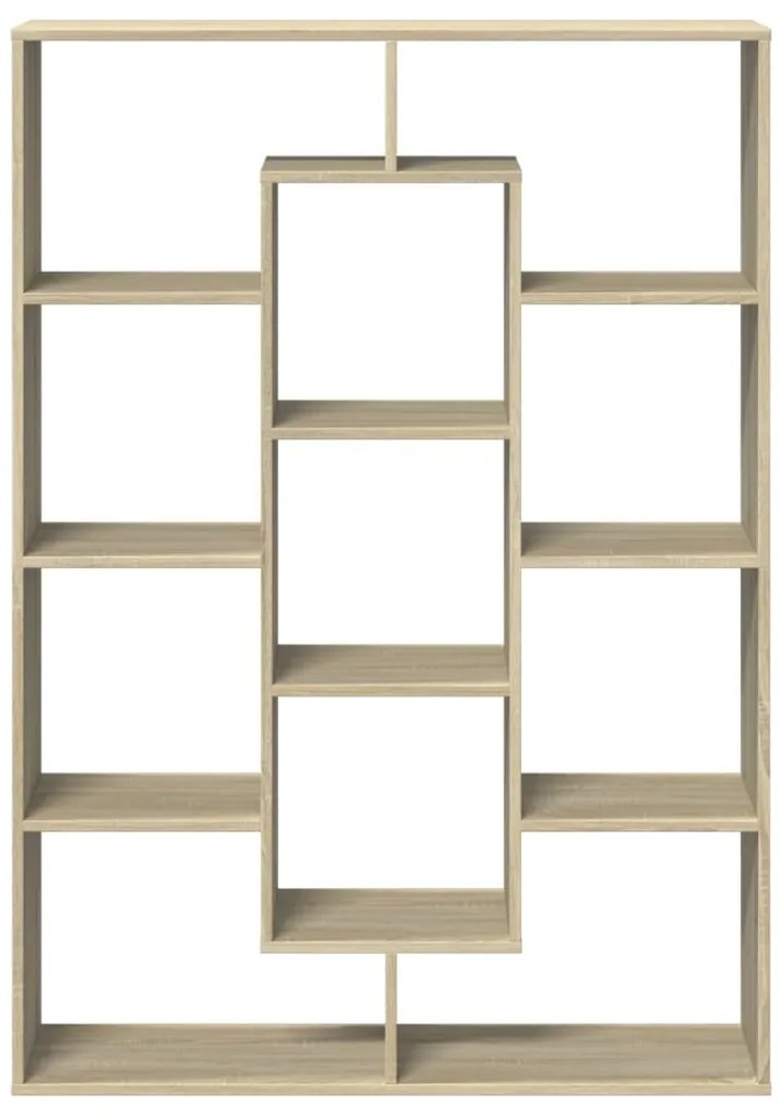 Estante 102x29x143 cm derivados madeira cor carvalho sonoma