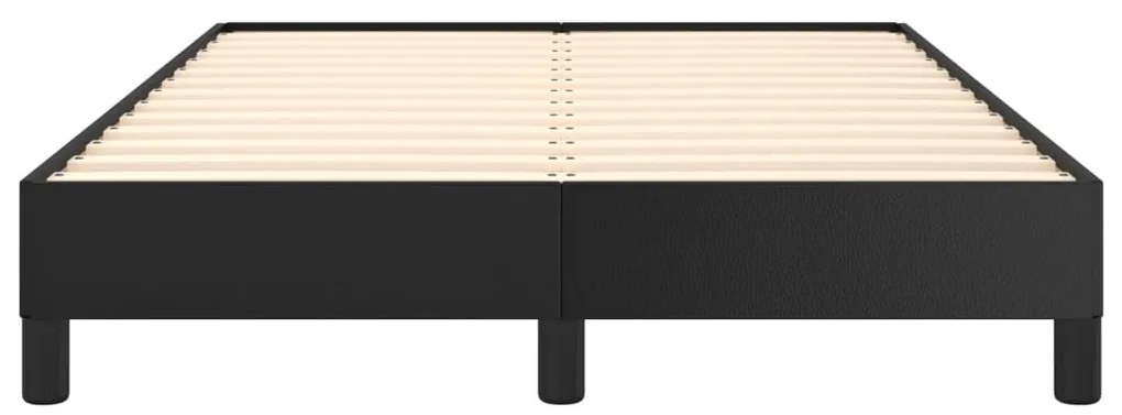 Estrutura de cama 120x200 cm couro artificial preto