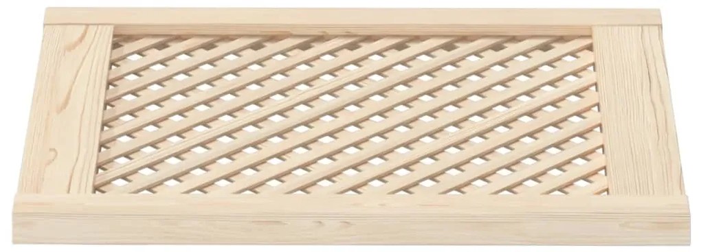 Portas de armário design treliça 2 pcs 49,5x61,5cm pinho maciço