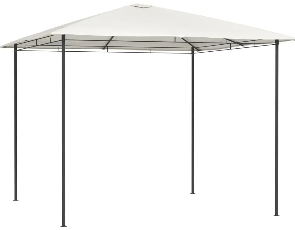 Gazebo 3x3x2,6 m 160 g/m² cor creme