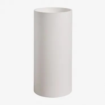 Lavabo De Pé Redondo Ø40 Cm Em Cimento Lublin Branco Quebrado - Sklum