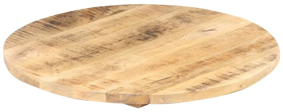 Tampo de mesa redondo madeira mangueira maciça 25-27 mm 80 cm