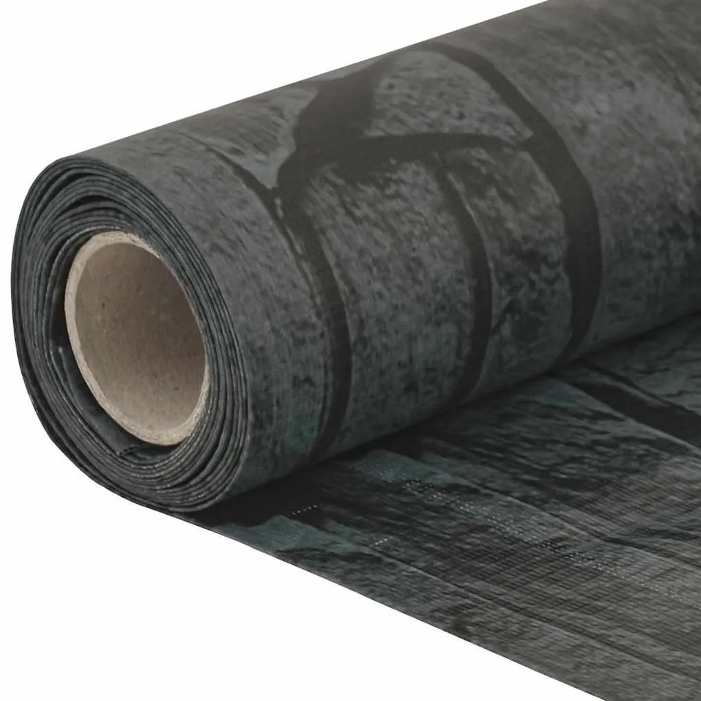 Tela de privacidade p/ varanda aspeto pedra 800x120cm PVC cinza