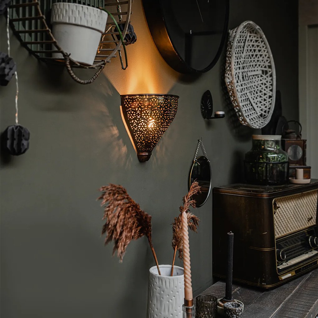 Candeeiro de parede oriental cobre - Muraf