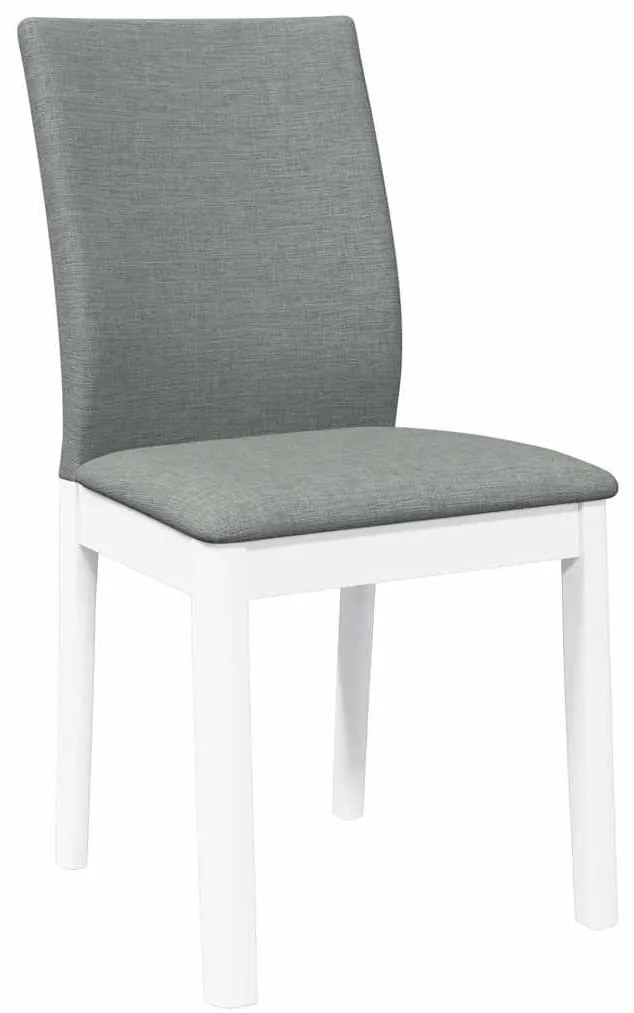 Cadeiras de jantar com almofadões 2 pcs madeira maciça branco
