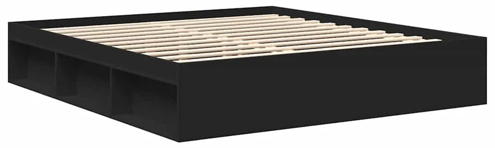 Estrutura de cama 200x200 cm preto