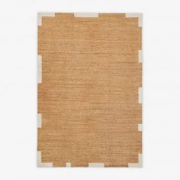 Alfombra Retangular Em Juta E Algodão Febe 300 X 200 Cm - Sklum