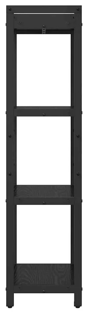 Estante Carvalho preto 40 x 30 x 118 cm Madeira processada