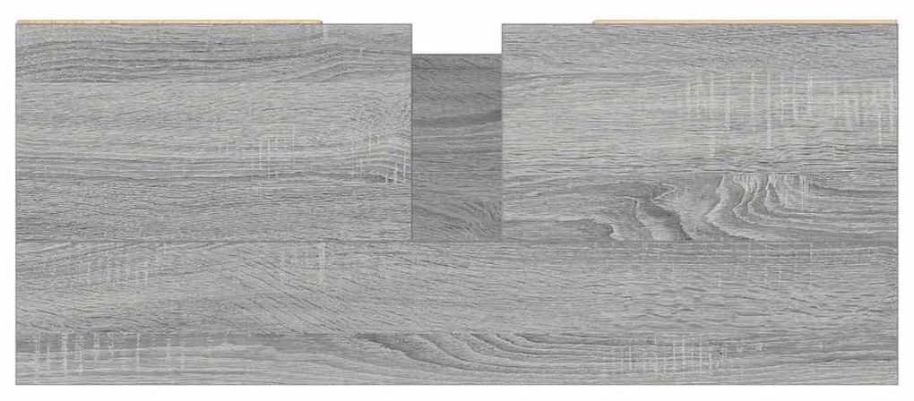 Armário de casa de banho 80x33x60 cm deriv.madeira cinza sonoma
