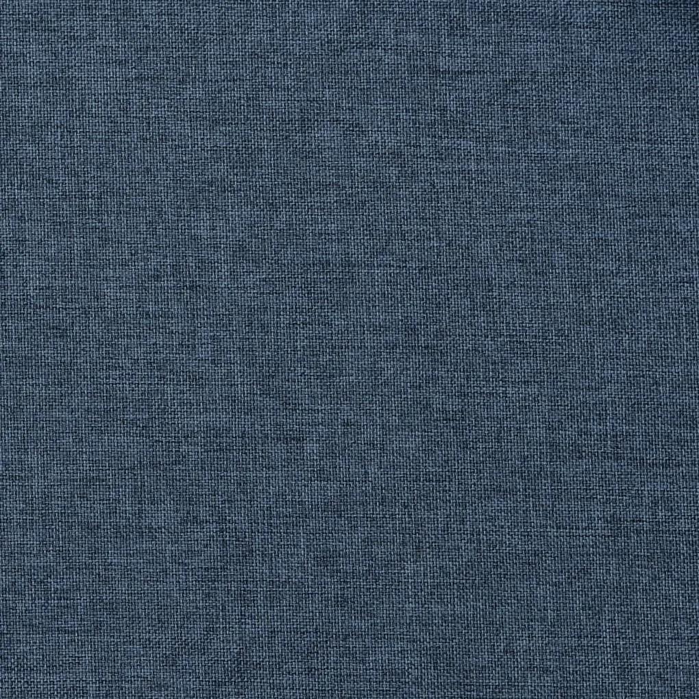 Cortinas opacas aspeto linho c/ ilhós 2 pcs 140x245 cm azul