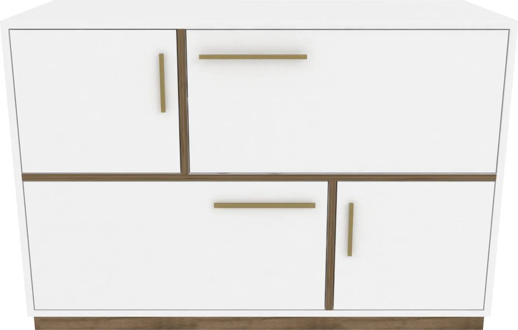 Console Mares – Branco Nogueira – 120x45x81,6 cm