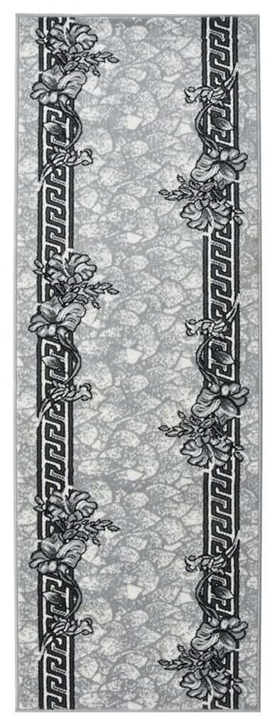 vidaXL Passadeira 100x300 cm polipropileno cinzento
