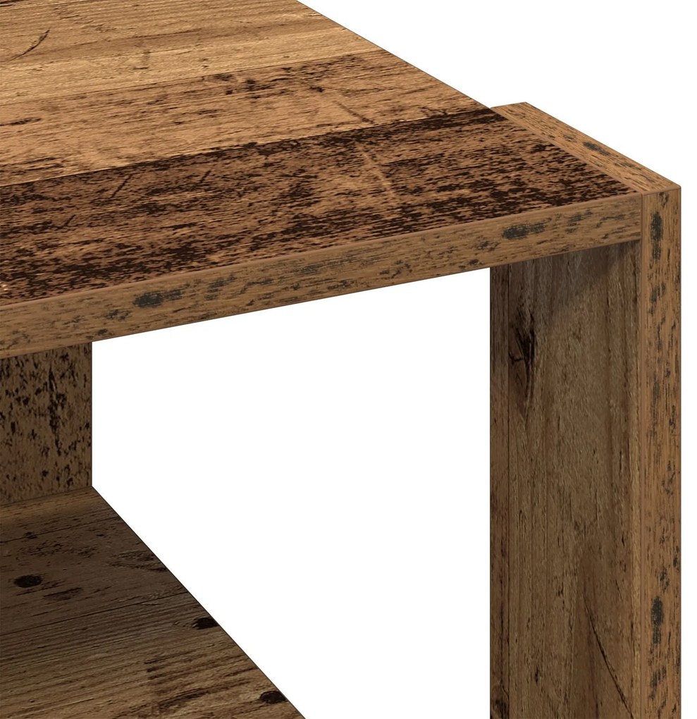 Mesa de Café Madeira Velha 51.5x51.5x30 cm Madeira de Engenharia