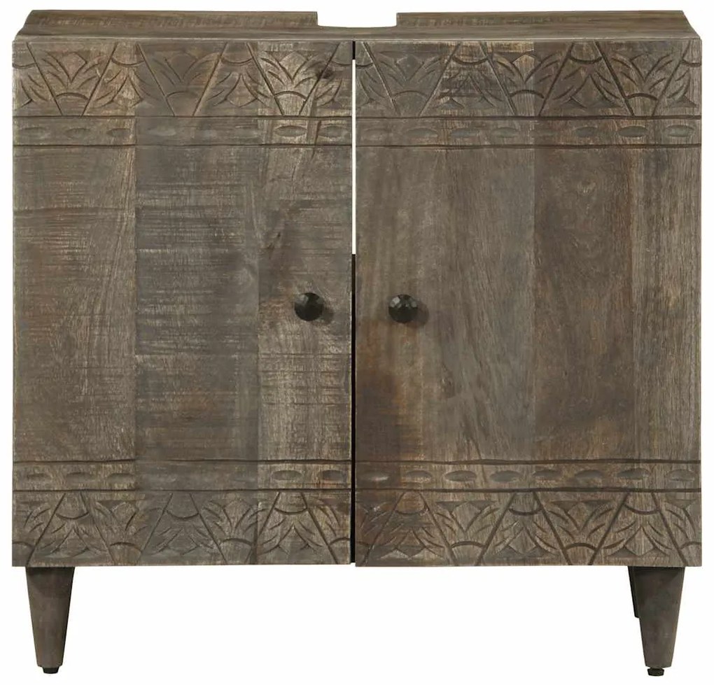 Armário para lavatório 62x33x58 cm madeira de mangueira maciça