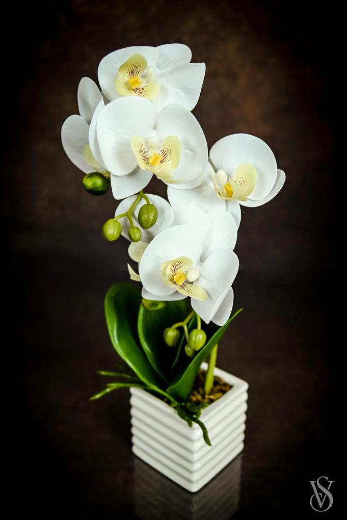 Orquídea Artificial em Vaso 35 cm 4