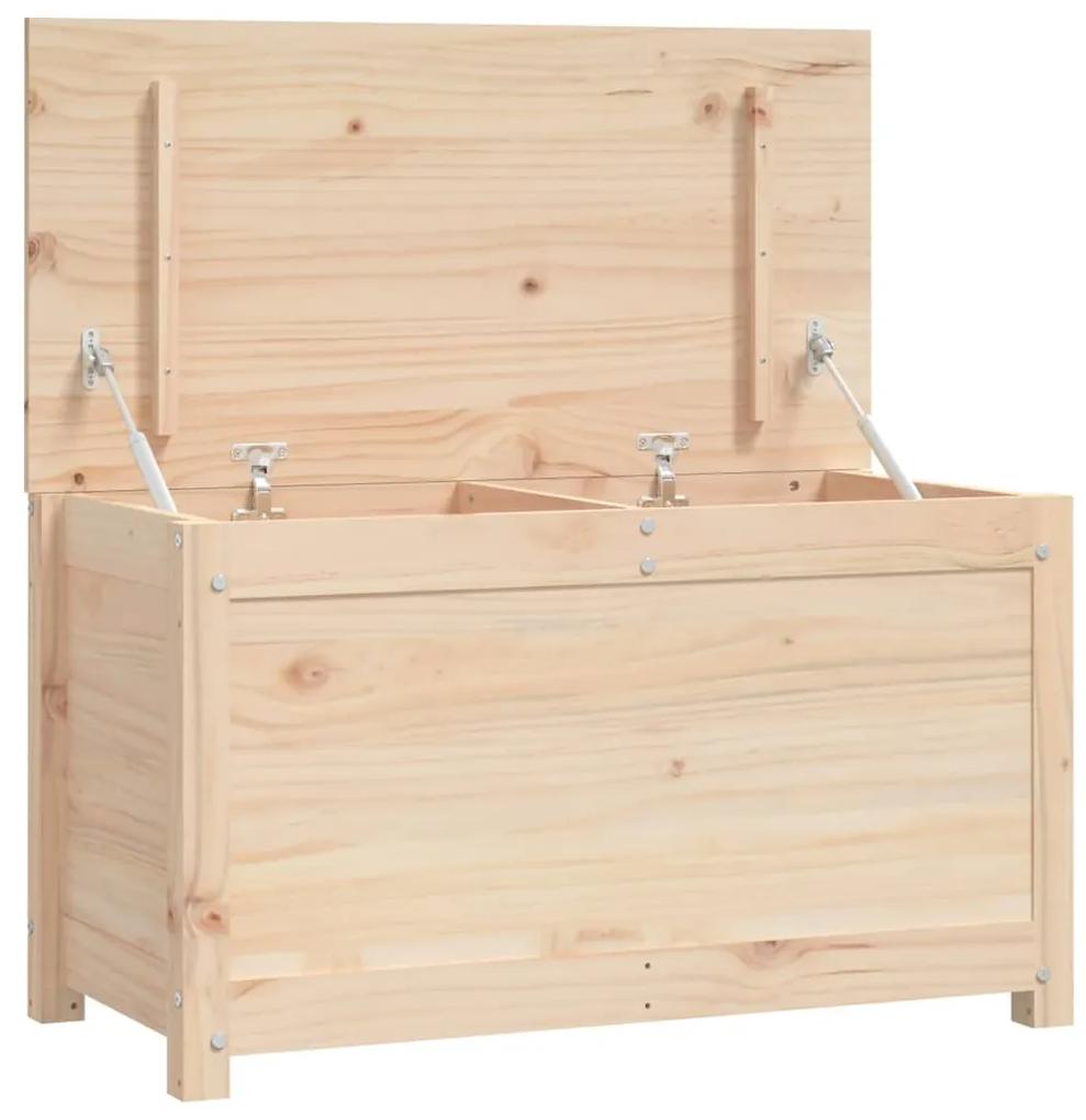 Caixa de arrumação 80x40x45,5 cm madeira de pinho maciça