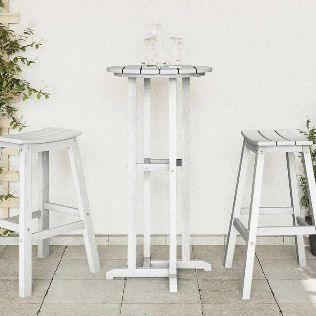 Mesa de Bar Branca 55x55x107 cm HDPE