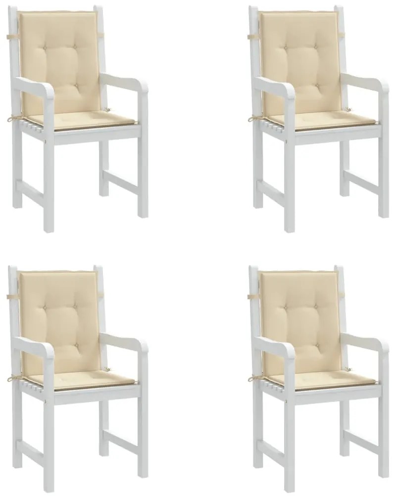 Almofadões lombares p/ cadeiras de jardim 4pcs oxford bege