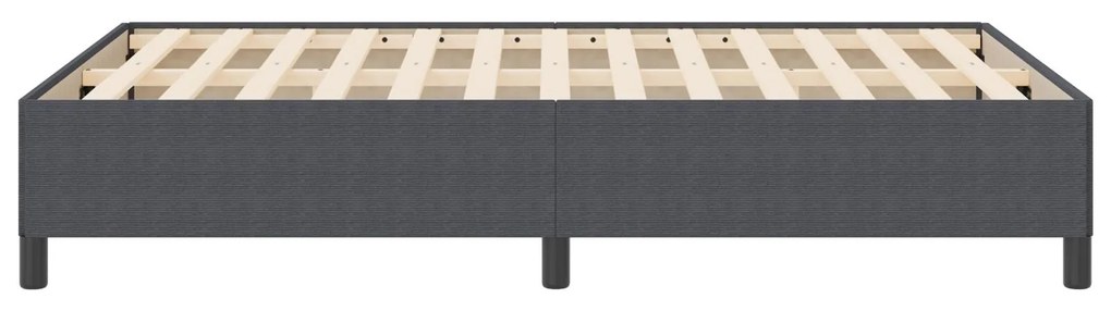 Cama vidaXL Cinza Escuro 140x200 cm Tecido de Corda