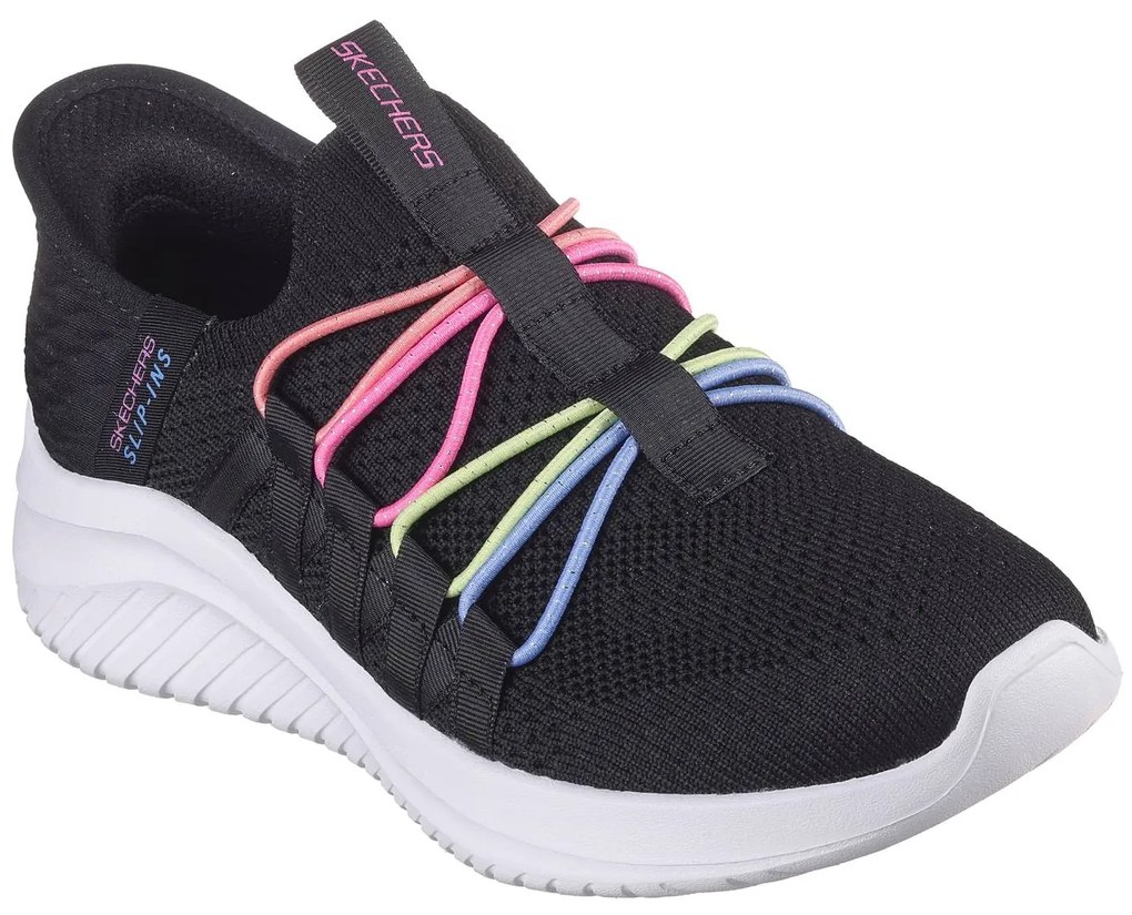 Sapatilhas Hands Free Slip-ins® Ultra Flex 3.0 - Bungee Fun - Skechers®, para criança preto