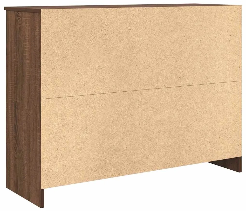 Aparador c/ gaveta 101x35x76cm deriv. madeira carvalho castanho