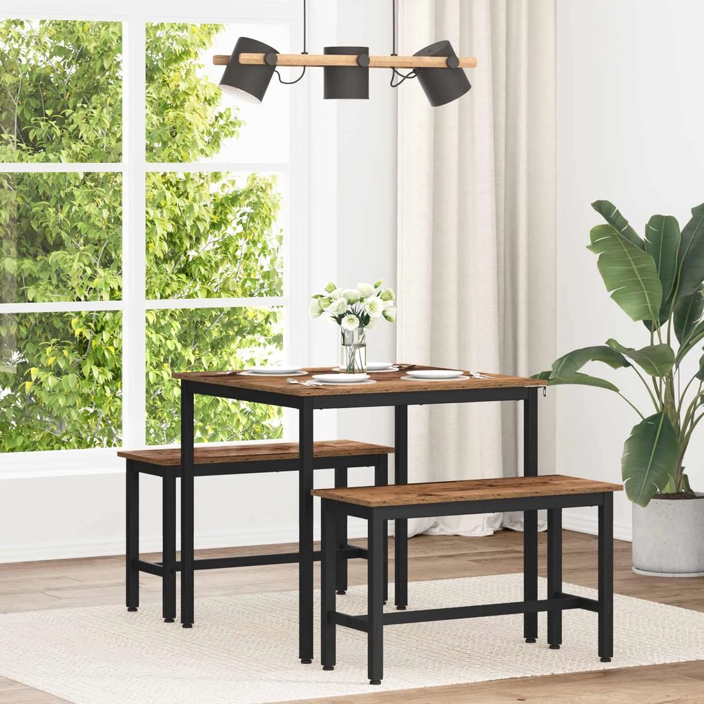 vidaXL Mesas de jantar METAL