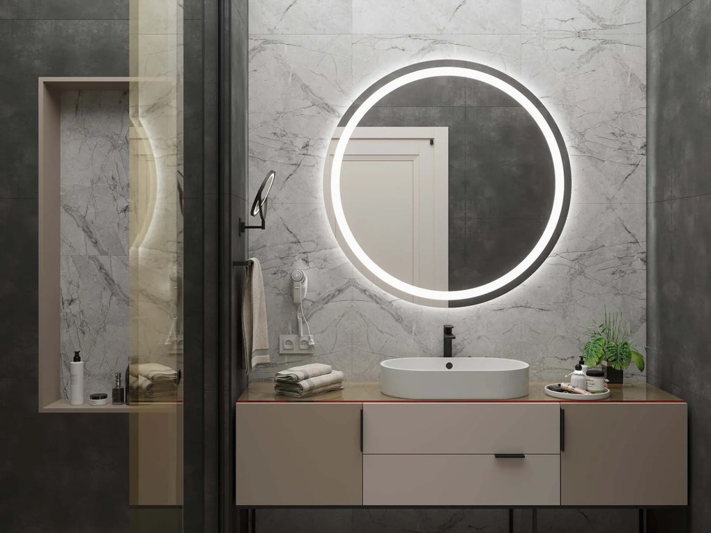 Espelho Redondo LED C4 55x55