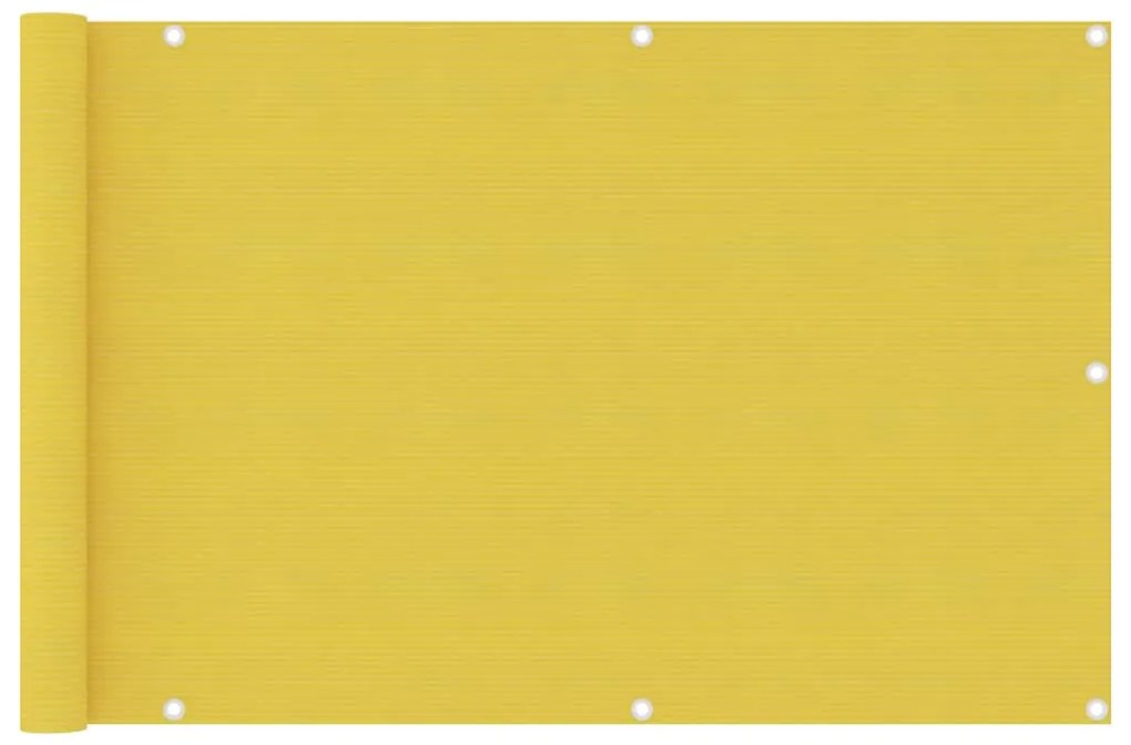 Tela de varanda 90x400 cm PEAD cor amarelo