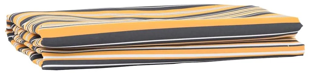 vidaXL Substituição de Toldos Amarelo e Cinza 1000 x 160 cm