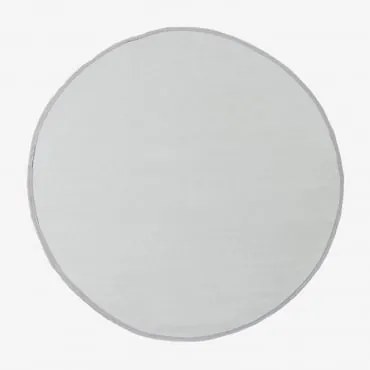 Alfombra Redonda De Exterior Ø170 Cm Em Polipropileno Tanida Cinza Claro & Ø170 Cm - Sklum