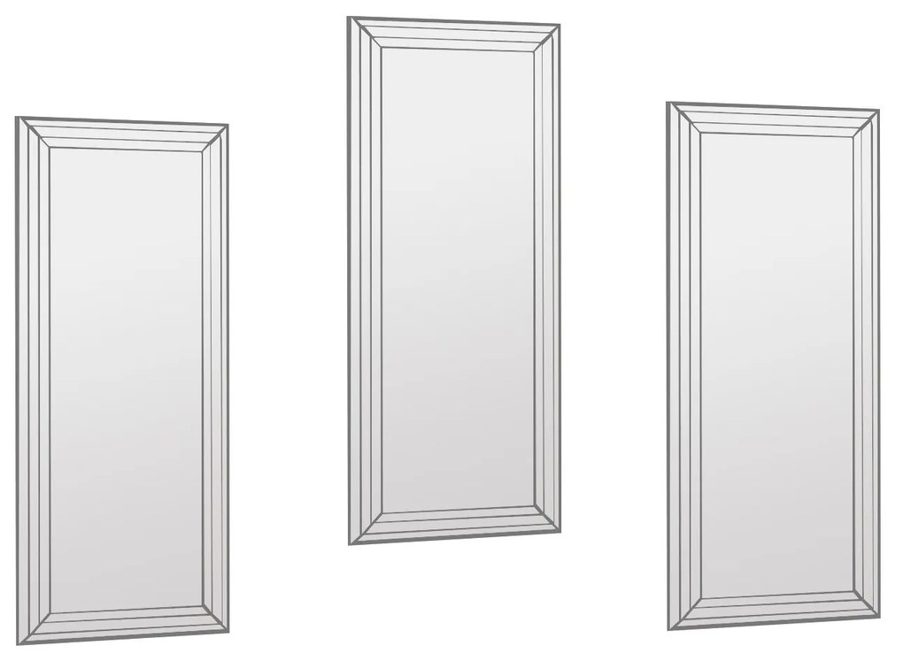 Conjunto de Espelhos Decorativos Mini Neom – Transparente – 30 cm x 70