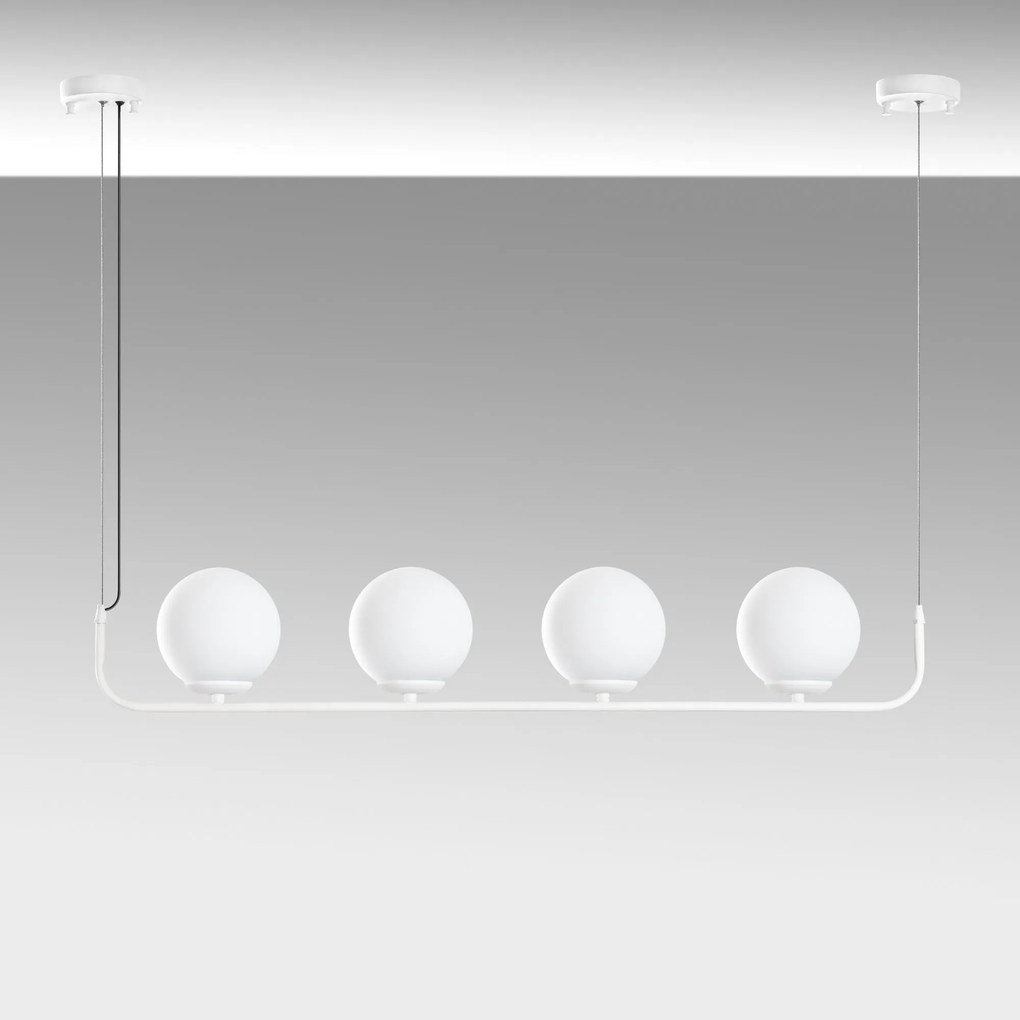 Chandelier Faruk – Branco – 15 cm x 100 cm x 15 cm