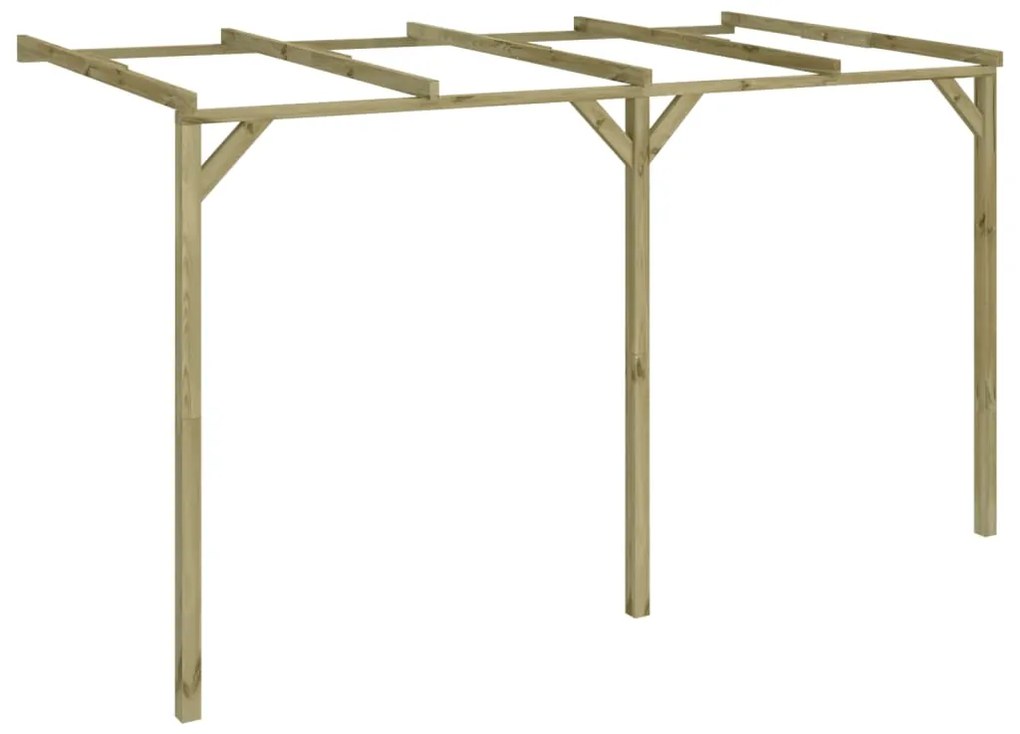 41710 vidaXL Pérgola inclinada 2x4x2,2 m madeira