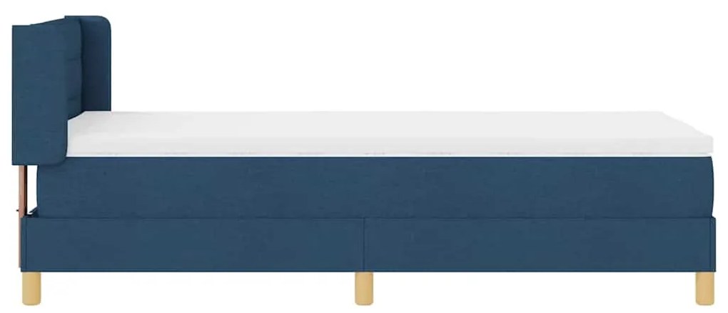 Cama Box com Colchão Azul – 100 x 200cm