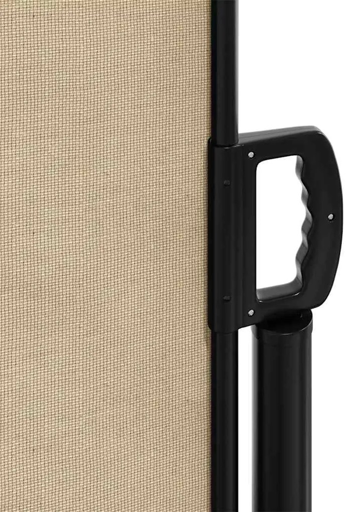 Toldo lateral retrátil 180x500 cm bege