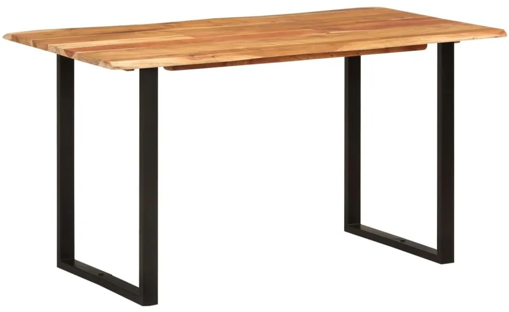 Mesa de jantar 140x70x76 cm madeira de acácia maciça