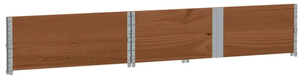 Vaso/floreira para jardim 150x100 cm pinho maciço castanho