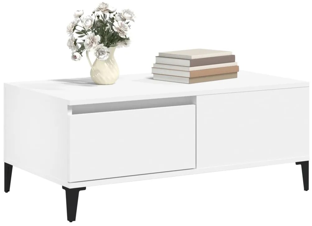 Mesa de centro 90x50x36,5 cm derivados de madeira branco