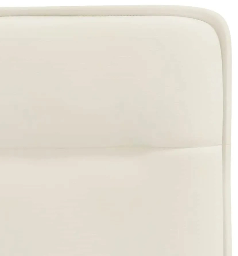 Cadeiras de jantar 4 pcs veludo cor creme