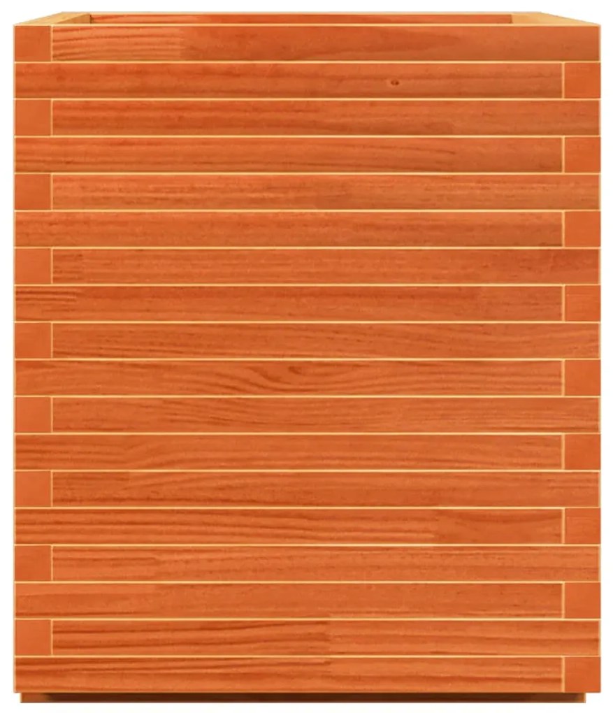 Vaso/floreira de jardim 90x60x72,5 cm pinho maciço castanho mel