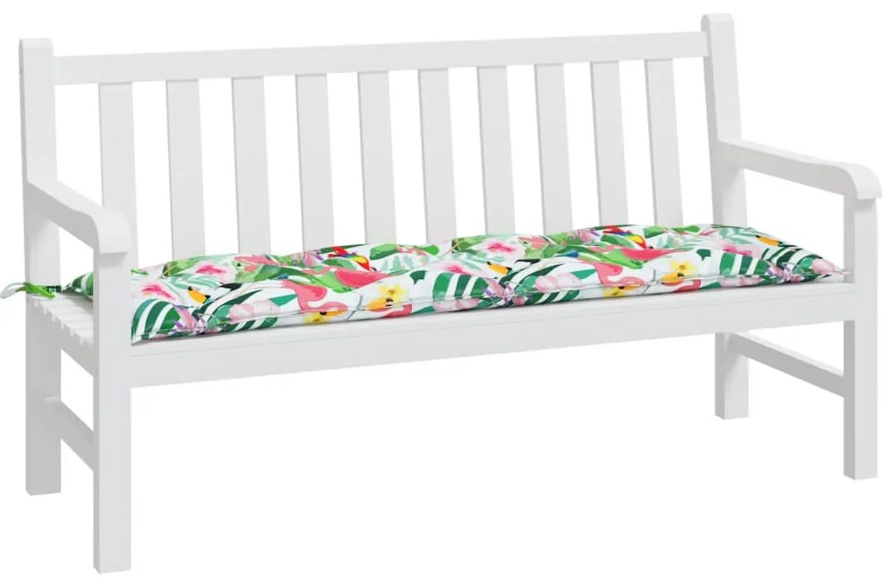 Almofadão p/ banco jardim 150x50x7 cm tecido oxford multicolor
